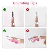 BQAN 100PCS Nail Forms for Builder Gel, Self Adhesive Nail Extension Forms, Professional Nails Art Tips for Acrylic Nails Poly Gel