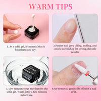 BQAN Non-Sticky 3D Sculpting Gel, 2Pcs White Solid Builder Gel for Nail Art Flowers & Relief Designs, with Nail Sculpting Tools, UV/LED Cured for Salon Professionals