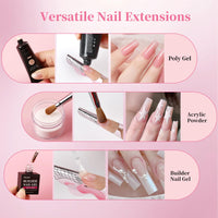 BQAN 100PCS Nail Forms for Builder Gel, Self Adhesive Nail Extension Forms, Professional Nails Art Tips for Acrylic Nails Poly Gel