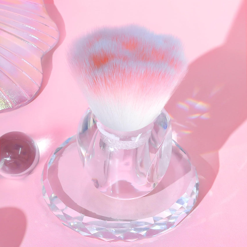 BQAN Nail Dust Brush Nail Art Dust Powder Remover Brush Nail Arts Dust Cleaner Brush Soft Kabuki Cleaner Brush for Makeup or Acrylic UV Gel Nail Arts