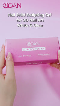 BQAN 3D Nail Builder Gel Set – Clear Sculpting Extension Gel