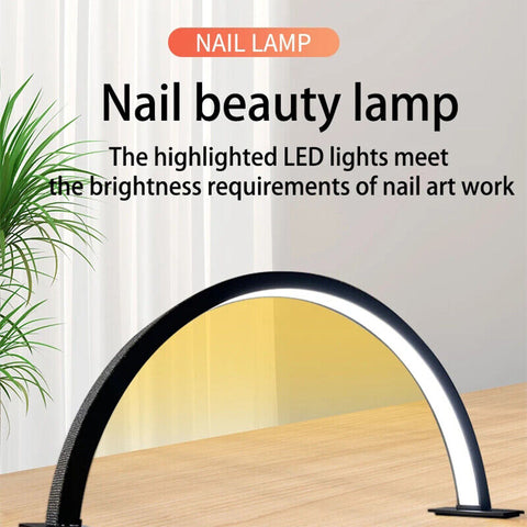 BQAN 2023 New design Half Moon LED Lamp Continuous Dimmer Nail Lamp For Nail Salon
