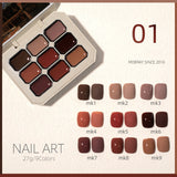 2022 New 9 Color Solid Gel Quick-drying Watercolor Nail Paint Art Nail glue Nail Painting