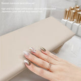 Solid Wood Beveled Nail Art Hand Pillow Set Manicure Table Hand Cushion Pillow Holder Arm Rests Nail Art Stand 2Pcs Kit