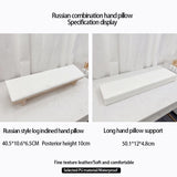Solid Wood Beveled Nail Art Hand Pillow Set Manicure Table Hand Cushion Pillow Holder Arm Rests Nail Art Stand 2Pcs Kit