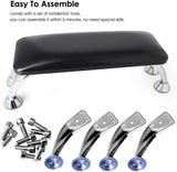 BQAN Leather Nail Hands Holder Arm Rest Manicure Hands Cushion Stand with Stainless Steel Bracket For Nail Art Manicure Pillow