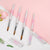 BQAN #2 ~ #22 Pure Kolinsky holográfica rosa pincel acrílico para uñas diseño de calavera de Halloween pincel acrílico ondulado para uñas
