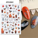 BQAN 2022 New Design Halloween Series Halloween theme skull pumpkin Nail Art Stamping Plates