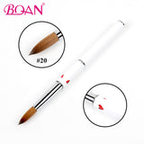 BQAN 1 Pc 20# Acrylic Nail Brush Kolinsky Sable Hair Brush Professional Big Size Nail Art Tool Manicure Art Painting Pen