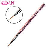 BQAN 1 Pc Nail Art Flower Brush Nail Liner Line Pen Manicure Pure Kolinsky Sable Hair Brush