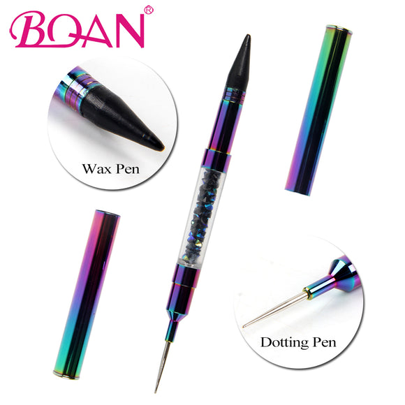 BQAN 1 Pc Dual-end Wax Dotting Pencil Pen Nail Art Rhinestones Crystal Diamond Picker Tool