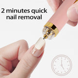 BQAN 5 en 1 Nail Art Drill Kit Pulidor Exfoliante eléctrico Nail Pen Manicure Pedicure Tool con 5 Nail Polisher Heads USB