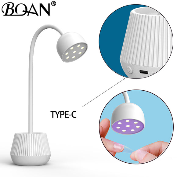 Máquina secadora de lámpara de uñas BQAN, 24 W, lámpara portátil UV/LED para uñas, luz de secado rápido, pegamento para esmalte de curado, lámpara portátil para decoración de uñas