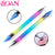 BQAN 1pc New Rainbow Dual-Heads Acrylic Dotting Wax Pen Gradient Rhinestones Gem Picker Crystal Picking Nail Art Manicure Tools