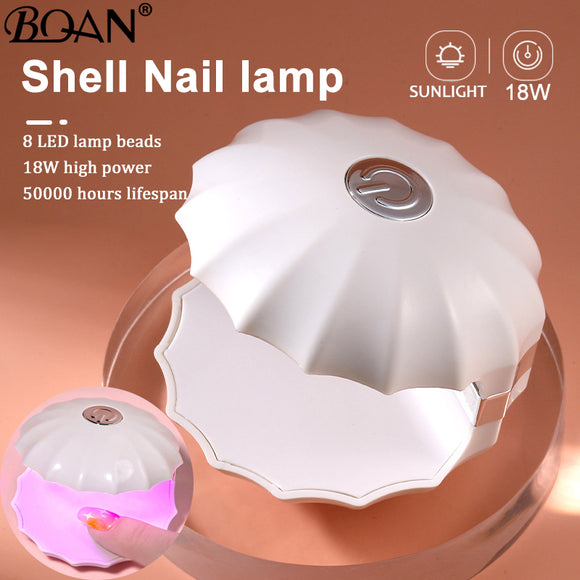 Mini secador de uñas BQAN, lámpara portátil para uñas, lámpara UV LED para uñas, 5 LED para curar todo el esmalte de uñas de Gel, manicura y pedicura de 18W