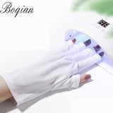 BQAN 1 par de guantes anti UV para uñas, guantes de protección de Gel UV, guantes sin dedos para manicura, guantes con bloqueo UV para evitar el oscurecimiento de las manos