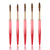 BQAN Hot selling Metal Handle Kolinsky Nail Brushes Rose Gold  #2~#18 100% Kolinsky Brush for Acrylic Nails