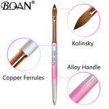 BQAN #2-#14 Gradient Kolinsky Acrylic Brush Pure Nail Brushes For Acrylic Application Professional Best Nail Art Brush Set