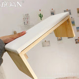 BQAN Wood Manicure Table Nail Art Hand Pillow PU Leather Manicure Arm Rest Cushion Nail Art Salon Home Manicure Nail Art Hand