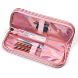 2023 Manicure Nail Art Accessories Holographic Pink Nail Brush Case Brushes Holder Bag