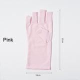 BQAN 1 Pair Anti UV Nail Gloves UV Gel Shield Glove Fingerless Manicuring UV-Blocking Gloves To Prevent Darkening Of Hands
