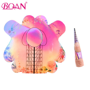 BQAN 300 piezas Formas de uñas coloridas Formas de extensiones de arte de uñas