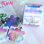 BQAN 300 piezas Formas de uñas coloridas Formas de extensiones de arte de uñas