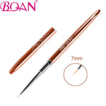 BQAN 1PCRose Gold UV Gel Brush Extension Liner Painting Brush Lines Liner Drawing Nail Brushes Nails Pen Manicure Nail Art Tools