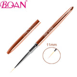 BQAN 1PCRose Gold UV Gel Brush Extension Liner Painting Brush Lines Liner Drawing Nail Brushes Nails Pen Manicure Nail Art Tools